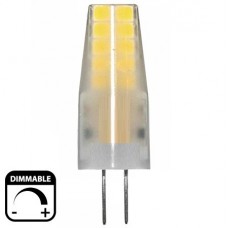 Λάμπα LED G4 3W 12V 300lm Ντιμαριζόμενη 4000K Λευκό Φως Ημέρας 13-090319